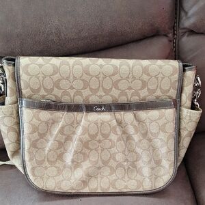 Coach Brown Diaper Bag